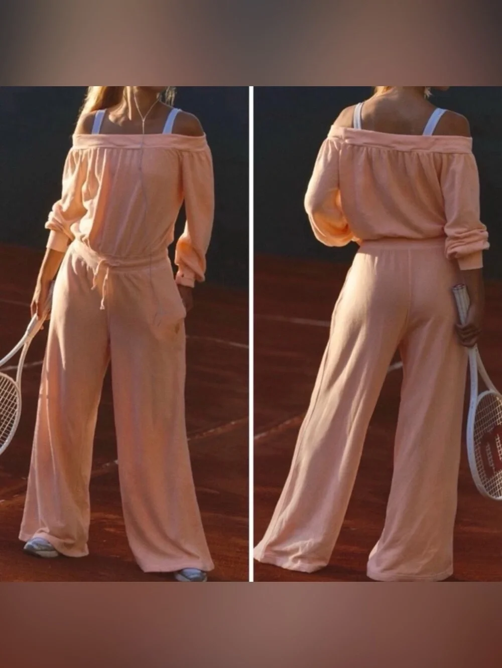 NWT Free People Movement S One to Beat Onesie in Pastel Peach 🍑 Jumpsuit New - Picture 1 of 9